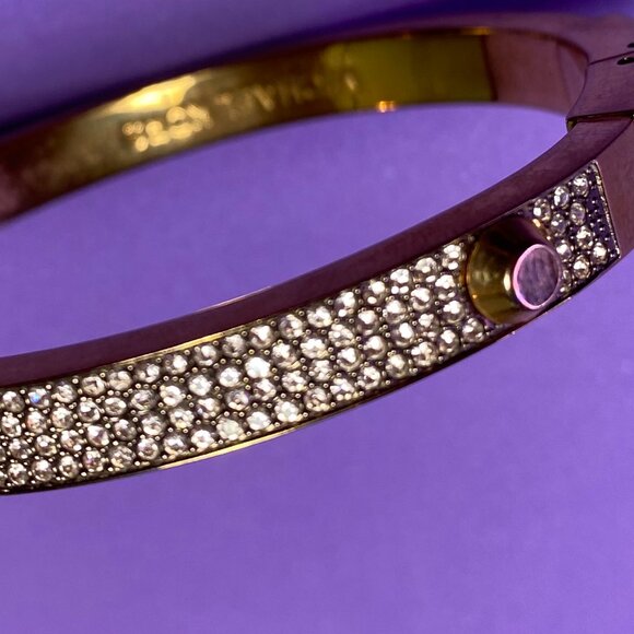 Michael Kors Gold Tone Pave Astor Stud Bracelet - Picture 5 of 5